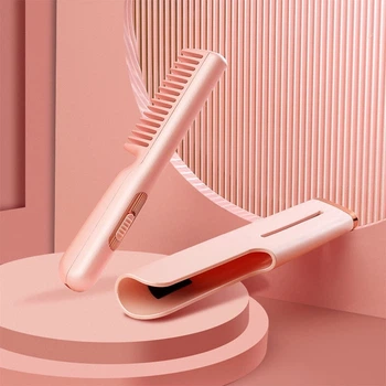 Портативная расческа выпрямитель для укладки волос с USB, HAIR COMB LY-297
