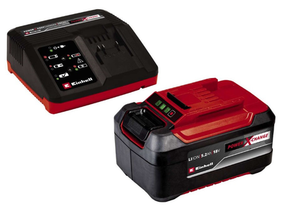 Мощное зарядное устройство и аккумулятор 18V 5,2 Аh Starter-Kit Einhell Power-X-Change