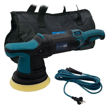 Мощная эксцентриковая полировальная машина PROFI-TEC PPM-1215DA: 1200Вт, диск 125мм, щеточная