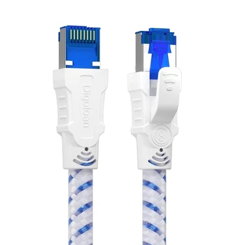 Нейлоновый Ethernet-кабель Cat 8 Digoloan 40 Гбит/с 2000 МГц 10м