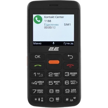 Мобільний телефон (бабушкофон) 2E T180 MAX Black (688130251051)