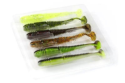 Силикон Lucky John Tioga 3.4"/ 6шт, цвет: MIX2 (4308524034)