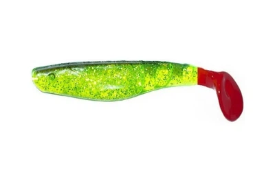 Силикон Manns Predator 3 M-066 1шт, цвет: RT/BB MFCH красный хв. черная сп. салат.прозр.с бл. (4311001024)
