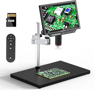 Профессиональный цифровой портативный микроскоп Tomlov TM4K Max 4K 10.1" LCD экран