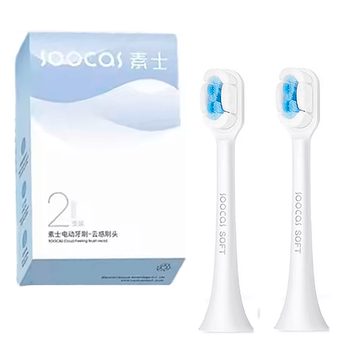 Насадки Soocas Soft на зубную щетку Soocas для чувствительных зубов белый