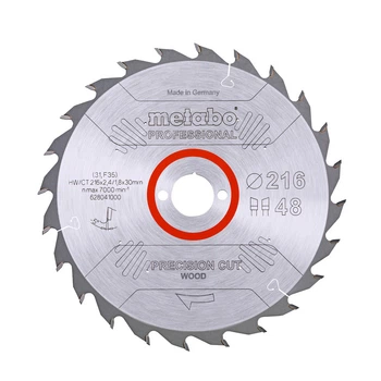Диск пильный Metabo 628041000 HW/CT 48 WZ 216*2,4*30 мм