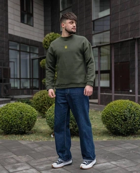 Мужской свитшот с тризубом "Как у президента" OVERSIZE