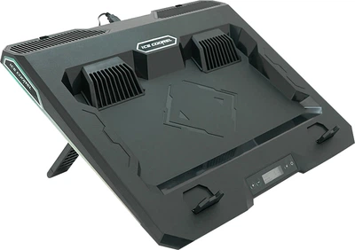 Охлаждающая подставка для ноутбука Ice Coorel A3 10-15.6" RGB Black (YT35675)