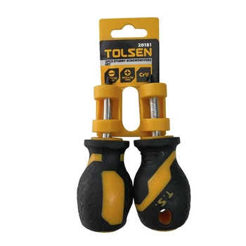 Комплект коротких отверток Tolsen SL6,5x38мм + PH2x38мм (20181)