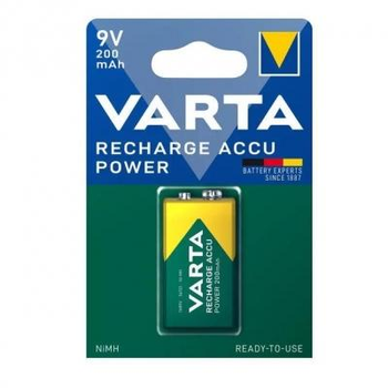 Акумулятор крона VARTA 6F22 9V 200mAh (READY 2 USE)
