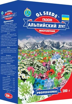 Газонна трава GL Seeds Газон Альпійський луг суміш квітуча 200 г