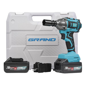 Гайковерт акумуляторний Grand АГ-20UBL/PRO ударний в кейсі