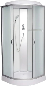 Гідромасажний бокс AQUASTREAM GLS 90 White Low з протиударним піддоном