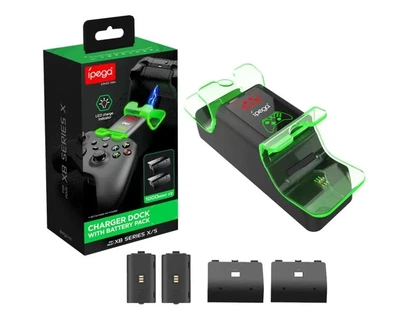 Зарядная станция + 2 аккумулятора для геймпадов Xbox Series SX iPega PG-XBX003 1000 мАч