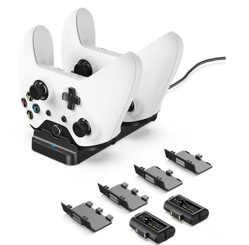 Аккумуляторы 2шт + зарядка Dobe TYX-532X Black для Xbox Series и One SX