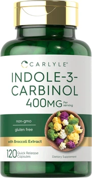 Добавка премиум-класса индол-3-карбинол Carlyle Indole-3-Carbinol (I3C) 400mg 120 капсул