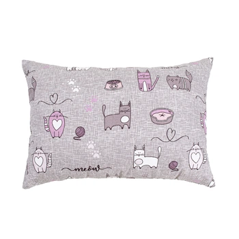 Подушка Home Line 118835 35х50 см Покриття: 100% бавовна, напов: 100% п/є Сіро-бузковий