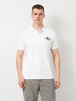 Поло довге чоловіче Calvin Klein Jeans 11482.2 L Біле (smt2000000032788)