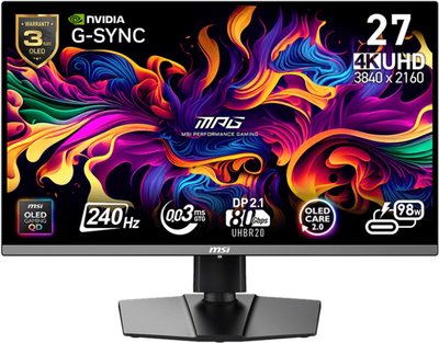 Монітор 26.5" MSI MPG 272URX QD-OLED