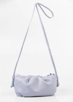 Сумка через плече шкіряна легка середня блакитна ARTiS Bags 1722 30