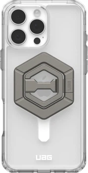 Etui plecki Urban Armor Gear Plyo MagSafe do Apple iPhone 16 Pro Max Magnetic Ring Ice White/Titanium Stand (1144811BV01)