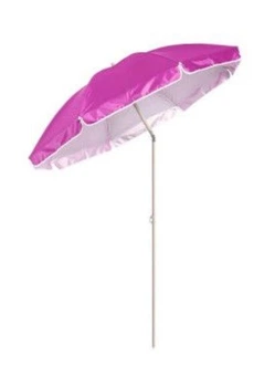 Пляжный зонт 220 см umbrella anti-uv с наклоном розовый для отдыха, для сада, для кемпинга