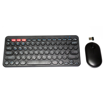 Комплект беспроводной клавиатура с мышью RIAS KM902 2.4Ghz Black (3_06351)