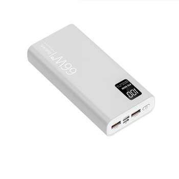 Павер банк Fast Charge 66w 20000 mA/h USB, micro USB, Type-C, Lighting, USB Type-A (White)