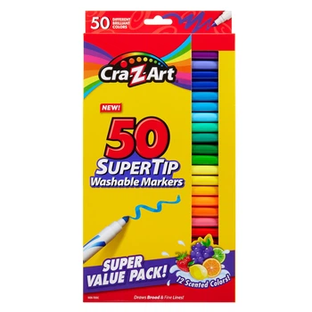 Маркеры цветные Cra-Z-Art легкосмываемые, на водной основе, ароматизированные, в наборе 50 шт. (01328CRA)