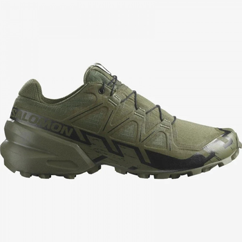 Літні тактичні кросівки SALOMON SPEEDCROSS 6 FORCES р44 (28см) олива (471612-31)