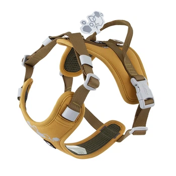 Шлейка смягченная для собак Hurtta Weekend Warrior Harness II ECO Темно-желтый 45-60 (934694)