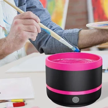 Очиститель для кисточек Машинка для чистки кистей для макияжа USB Мойка кистей для рисования