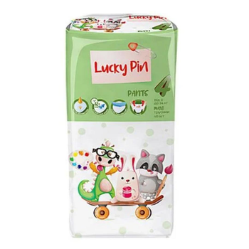 Подгузники-трусики Lucky Pin размер 4 (9-14), 46 шт