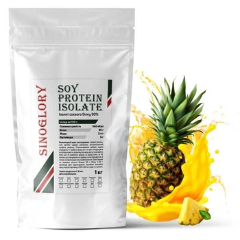 Протеин соевый изолят Sinoglory Soy Protein 90% на 30 порций 1 кг Ананас (14-125-soy-an1)