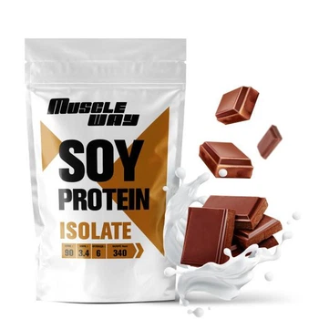 Протеин соевый изолят MuscleWay Soy Protein 90% на 15 порций 500 г Молочный шоколад (14-125-soy-mw-rs500-9)