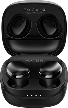 Наушники Hator Hyреrpunk Truedots SyncHUB Black (HTA411)