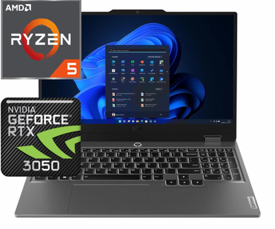 Ноутбук (2024) для гейминга Lenovo LOQ-15 R5-7235HS/ 16GB / 512GB/ RTX3050 / 15,6" 144Hz