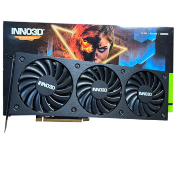 Дискретна відеокарта Inno3D GeForce RTX 3080, 12 GB GDDR6X, 384-bit / 1x HDMI, 3x DisplayPort (N30803-106X-1810VA44H) б/в