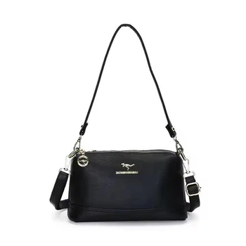 Елегантна компактна жіноча сумка cross-body Liona-380 чорна
