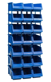 Стеллаж с лотками модульный SET-4 1300х520х402 синий (6672313)