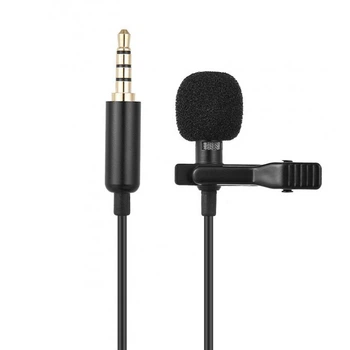 Петличный микрофон для телефона смартфона записи звука видео стрима 3.5 mm Mini-Jack