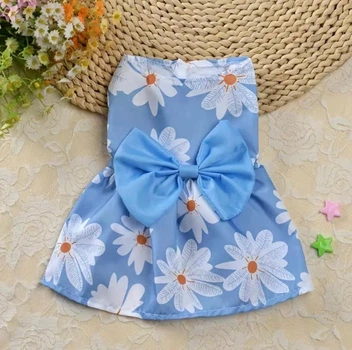 Платье для собак и кошек "BURRY" Blue Size M