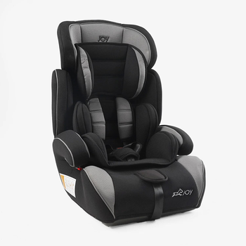 Детское универсальное автокресло с бустером JOY 7045-21 группа 1-2-3 черно-серое