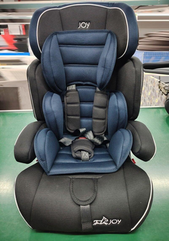 Детское универсальное автокресло с бустером JOY 6202-80 группа 1-2-3 черно-синее