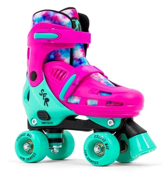 Дитячі ролики квади SFR Hurricane IV Pink/Mint р 25.5-29 (rk601)