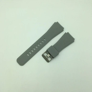 Сіліконовий ремінець 22мм Gear Twill для Amazfit GTR 2 Pace Stratos / Huawei Watch GT 2 / Samsung Gear S3 рифлений - Сірий (1095P)