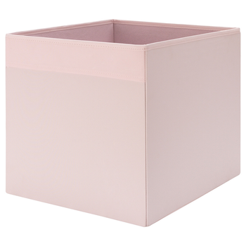 Бархатная коробка для хранения вещей IKEA DRÖNA DRONA 33x38x33 см розовый органайзер для одежды белья игрушек