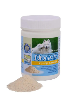 Порошок для собак DogMix Супер кальций витаминно-минеральная добавка 200 г