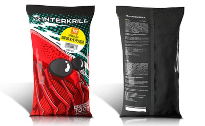 Прикормка с крилевой мукой INTERKRILL на Карпа 1кг Кукуруза