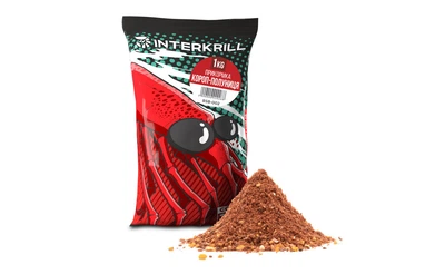 Прикормка с крилевой мукой INTERKRILL на Карпа 1кг Клубника